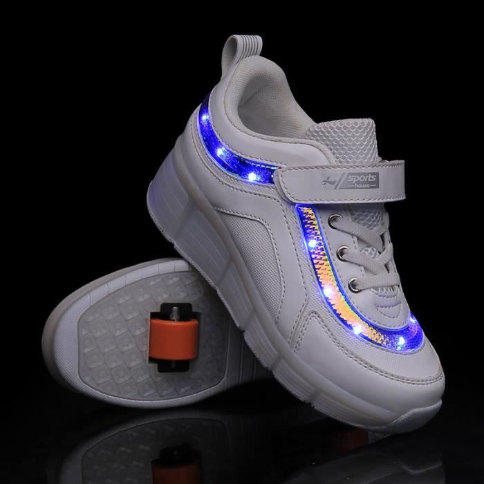 Mode Baskets Enfants LED lumières Chaussures à Roulettes Garçons Filles  Sneakers Avec Roues Automatique De Patinage - Achat / Vente Mode Baskets  Enfants LED lumières Chaussures à Roulettes Garçons Filles Sneakers Avec