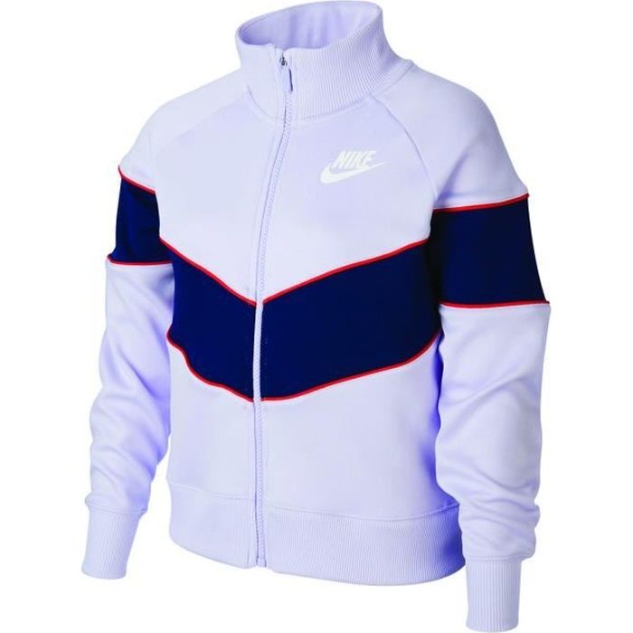 Veste de survêtement Nike SPORTSWEAR HERITAGE Junior - Violet - Enfant  Garçon - Manches longues - Multisport