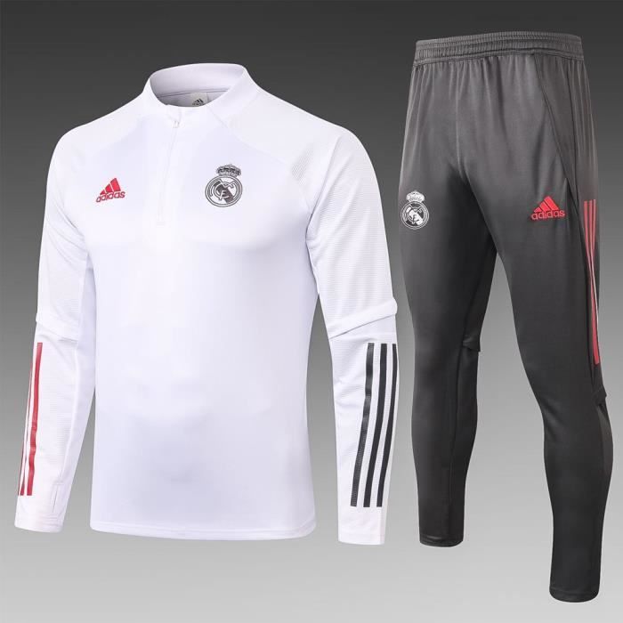 Nouveau Survetement Training Real Madrid Maillot de Football Kit 2020 2021 Pas Cher pour Homme Cdiscount Sport