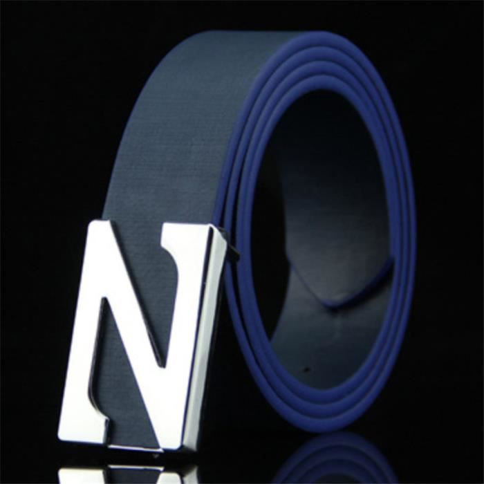Ceinture homme en jean bleu avec boucle classique – Style décontracté et tendance main image 1