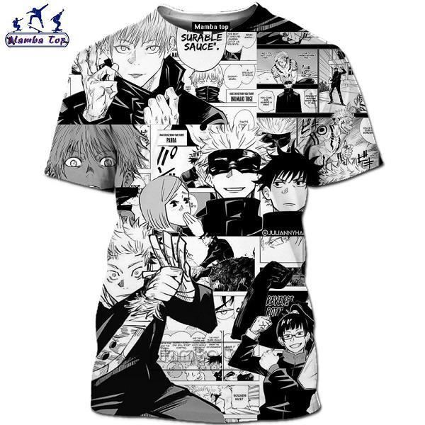 T shirt homme Mamba haut Manga Jujutsu Kaisen pour Homme