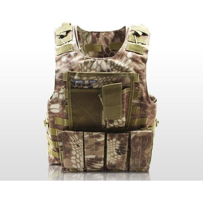 Gilet Tactique Airsoft Désert