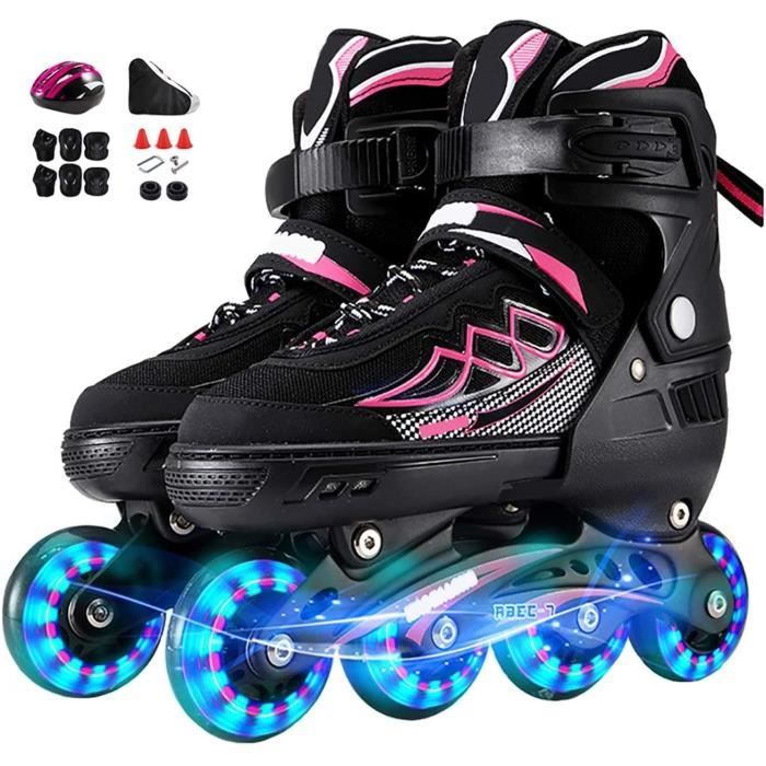Sljj rollers en ligne réglables pour adultes et enfants, patins à roues alignées pour enfants