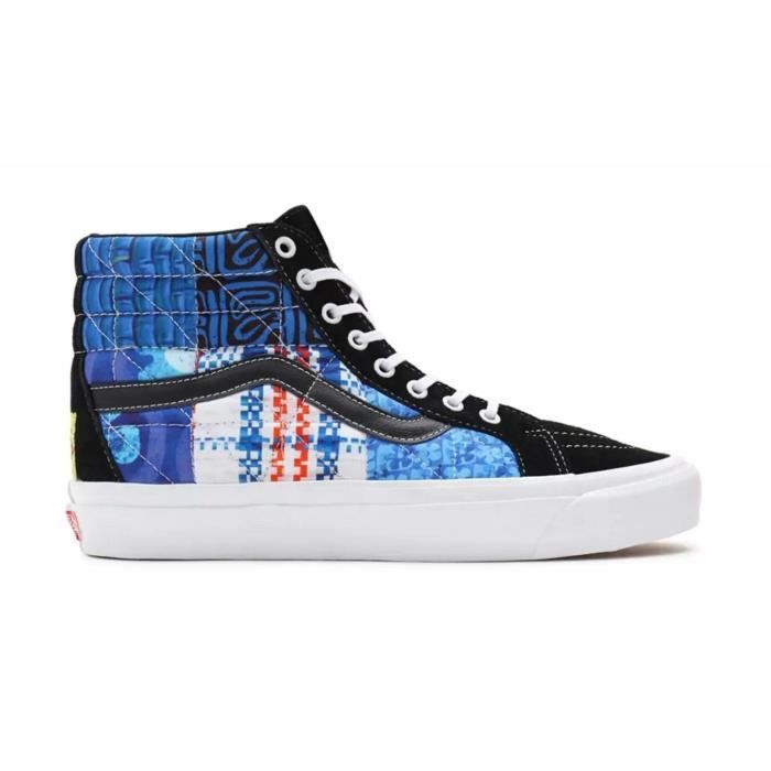 Vans Baskets Vans X Spongebob Sk8-Hi 38 Dx Sandy Liang Patchwork - bleu - Homme - Daim-Nubuck - Lacets