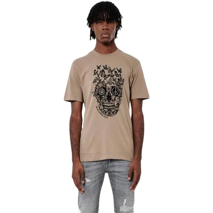 T shirt Kaporal Homme Claes Marron Coton - Authentique Vetement Kaporal Homme