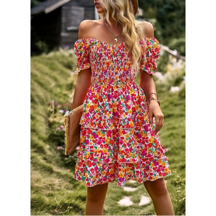 Robe imprimee ete hot sale