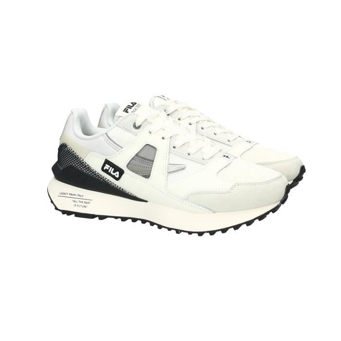 Baskets Homme FILA Contempo - Blanc - Taille 44 - Synthétique - Lacets