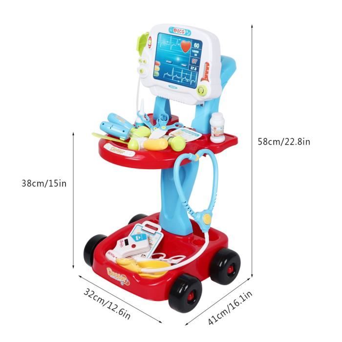 Enfants Kid Play House Simulation Doctor Accessoires Kit St?�thoscope Jouet ??ducatif (660-46 