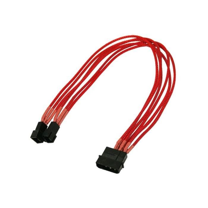 Nanoxia 900300015 Câble D'alimentation Interne 0,3 M Rouge - vue 2
