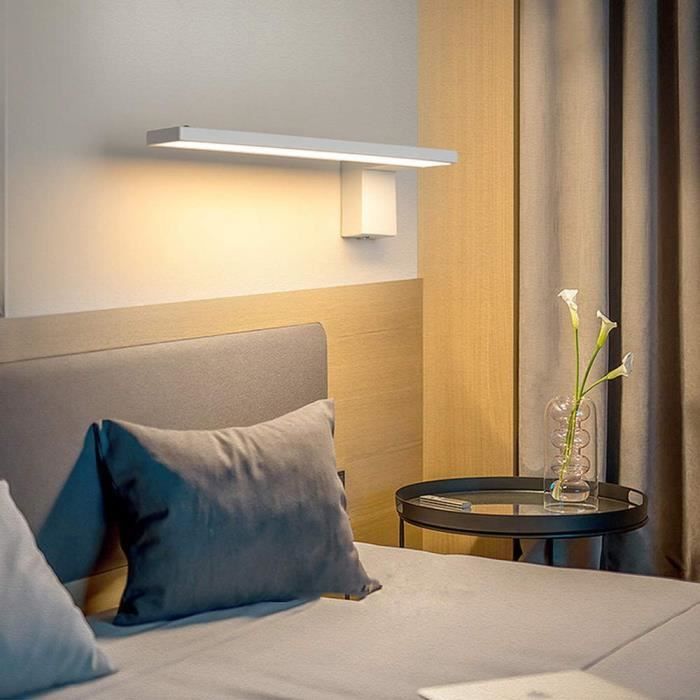 10w Led Applique Murale Creatif Lampe De Chevet Blanc Lecture