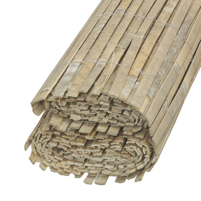 Canisse en lames de bambou - NO NAME - Naturel - Hauteur 200 cm - Longueur  500 cm - Cdiscount Jardin