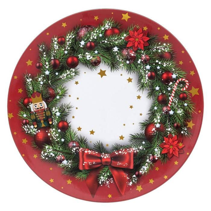 Assiette présentation Couronne D.33cm - Atmosphera Créateur dintérieur
