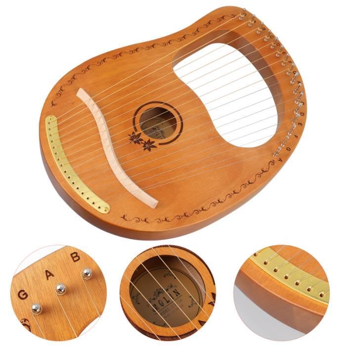 1 Set Portable 16 cordes Instrument à de Style ancien Harpe de poche Lyre CORDE  POUR INSTRUMENT DE MUSIQUE - Cdiscount Instruments de musique