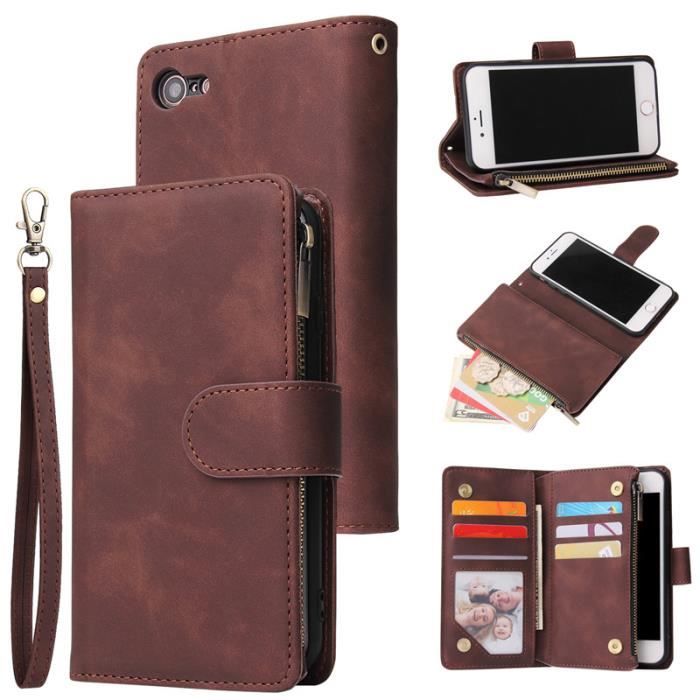 Portefeuille Long Pour Femme En Cuir PU - Motif Chaton Et Pattes, Fermeture éclair, Multiples Compartiments - Cadeau Mignon Et Pratique