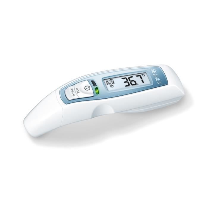 Sanitas Thermomètre multifonction 6 en 1 SFT 65 Blanc