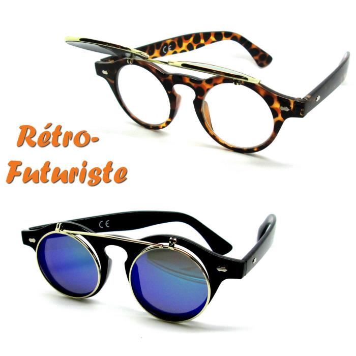 Lunette de soleil verre rabattable outlet