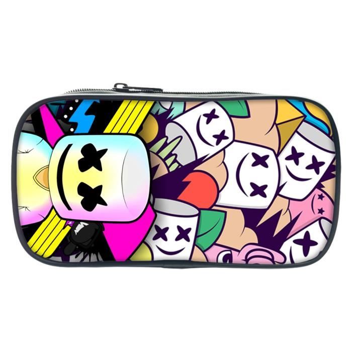 Trousse à Crayons Music DJ Marsh Portable Pour Enfants - Motif Marsh Classique