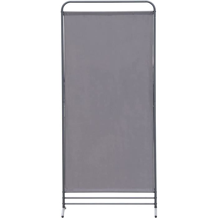 Angel Living Paravent De Protection à 3 Panneaux, Séparateur De Pièce Pliable Pour Salon, Jardin, Extérieur (Noir, 243 X 169 Cm