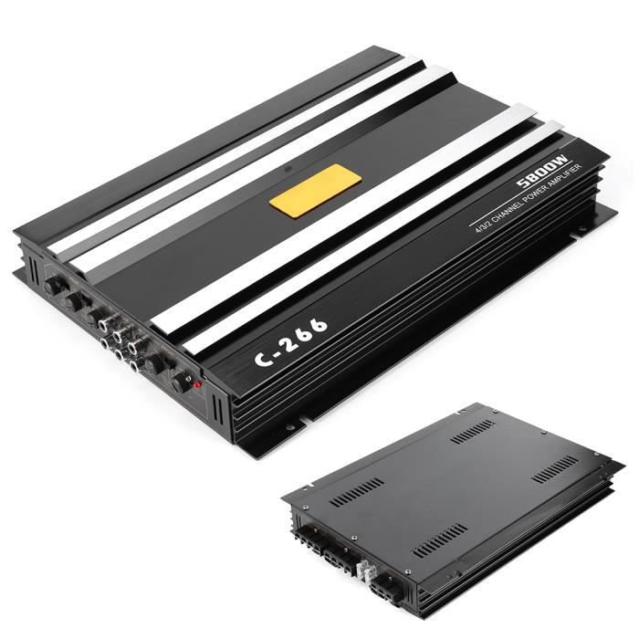 Kit Câblage Ampli Voiture 2800W - Câbles Haut-parleur Calibre 4 - Avec Fusibles - Pour Caisson Basses, Amplificateur