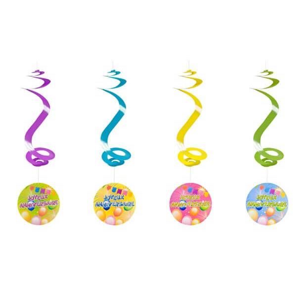 Suspension Spirale Joyeux Anniversaire X4 Ref 1010pp Ja Cdiscount Maison Suspension Spirale Joyeux Anniversaire X4 Ref 1010pp Ja Cdiscount Maison