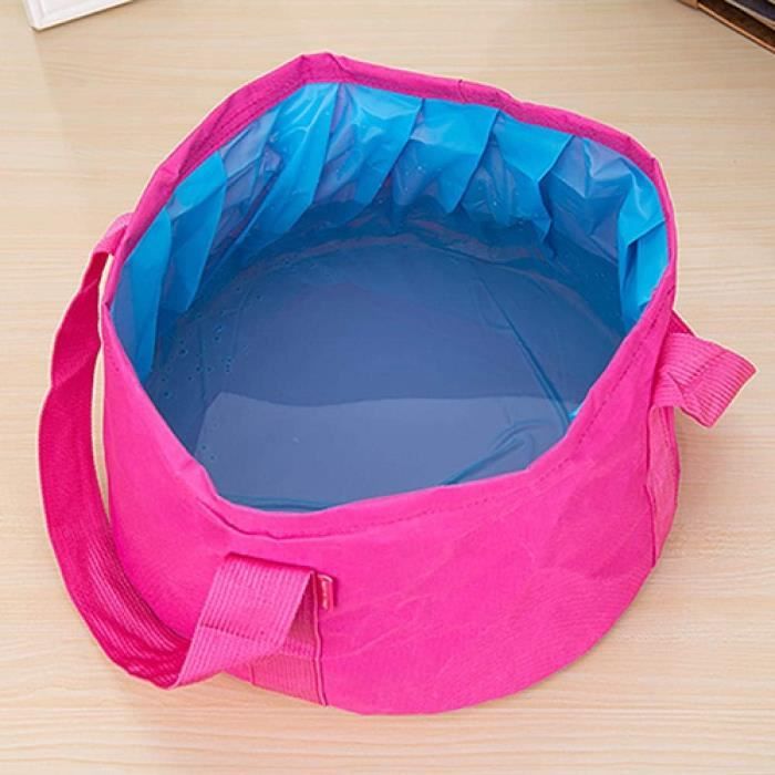 KAZATE Bassine Pliable Camping 15L - Seau Plat Pliant Extérieur Lavabo Évier Noir - Ultra Pratique