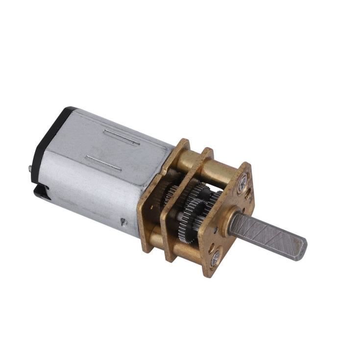 Moteur à Engrenages N20 CC - Tensions 3V, 6V, 12V - Vitesses 50 à 2000 Tr/min - Arbre D De 3x10 Mm - Parfait Pour Projets Robotiques Et DIY