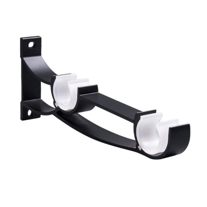 Paquet de 2 supports pour tringles à rideau en laiton de style café, 7