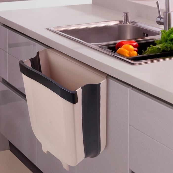 Poubelle Pliante Porte D Armoire De Cuisine Accrocher Poubelle