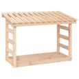 ABRI DE JARDIN - CHALET - Support pour bois de chauffage 108x64,5x78 cm Bois de pin - DIO7380739442153-1