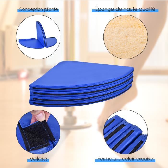 Tapis De Protection Pour Pole Dance - Rembourrage De Sécurité En Mousse EPE Avec Rebond Fort, Fermeture éclair, Portable, Pliable, Protection Spéciale Contre Les Chutes - K, 120 X 5 Cm