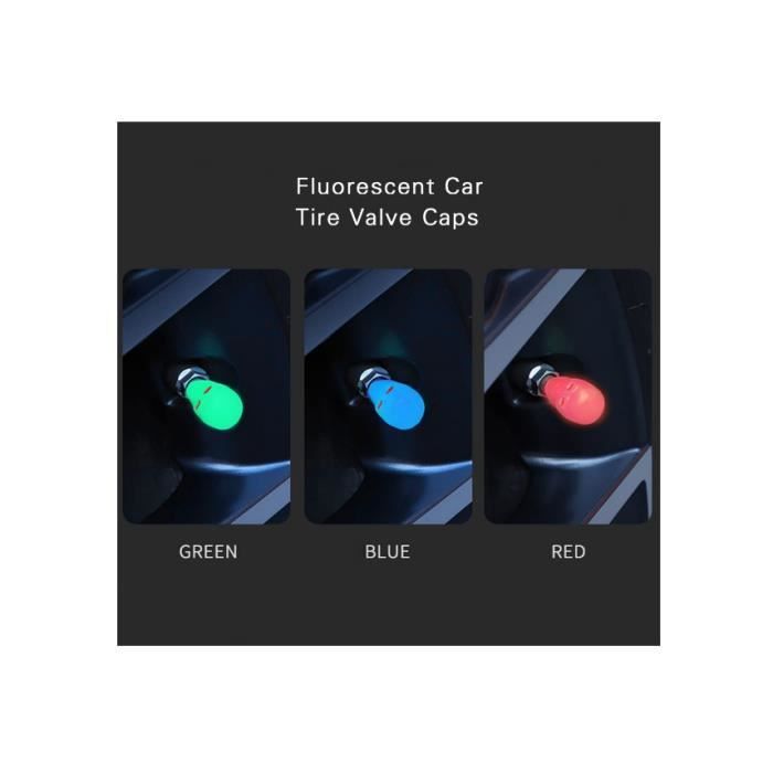 Lot De 4 Bouchons De Valve De Pneu De Voiture En Forme De Tête De