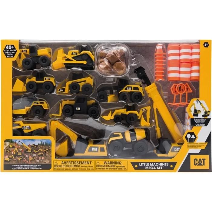 Jeux de véhicules de chantier - FUNRISE - Méga Set Cat - 41 pièces - Interactif - Détails réalistes - Jeux - Jouets