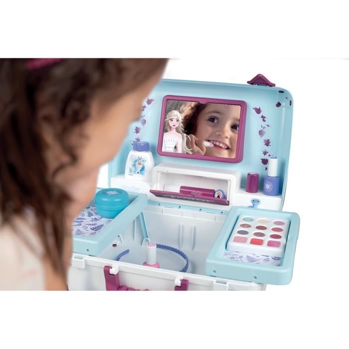 Coffret Maquillage Et Manucure Reine Des Neiges Pour Filles 4-8 Ans – Kit 3-en-1 Avec Vernis, Tatouages Et Sèche-ongles - 11