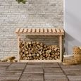 ABRI DE JARDIN - CHALET - Support pour bois de chauffage 108x64,5x78 cm Bois de pin - DIO7380739442153-2