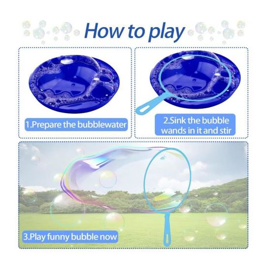 Kit Bulles De Savon OSDUE - 30 Baguettes Formes Cœur Étoile - Jouet Enfant Extérieur