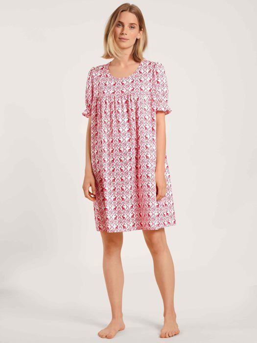Pyjama chemise de nuit Calida 32252 Easter Nights Chemise de Nuit Femme Red Glow Cdiscount Pret a Porter