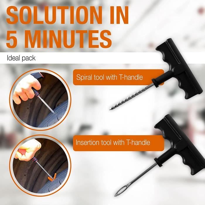 20 Pièces Clou En Caoutchouc Pour Pneu, Clous En Caoutchouc Pour Réparation De Pneu De Voiture