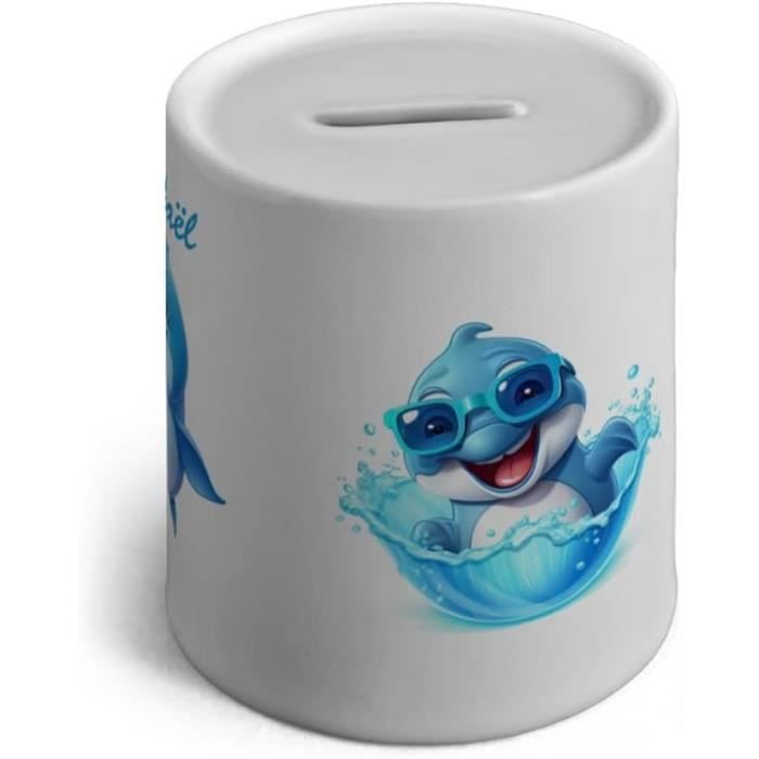 Cadeau Personnalisable – Tirelire Moto (motif à Thème évolution, En Blanc