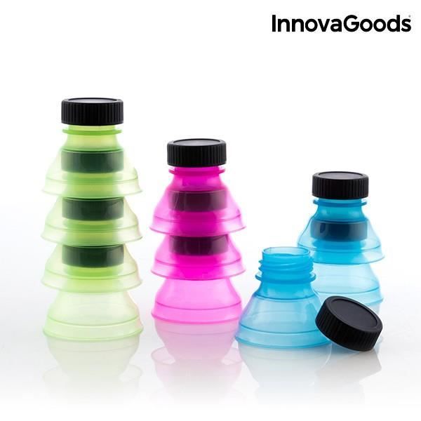 6 Bouchons Canette Réutilisables En Plastique - Couleurs Mélangées