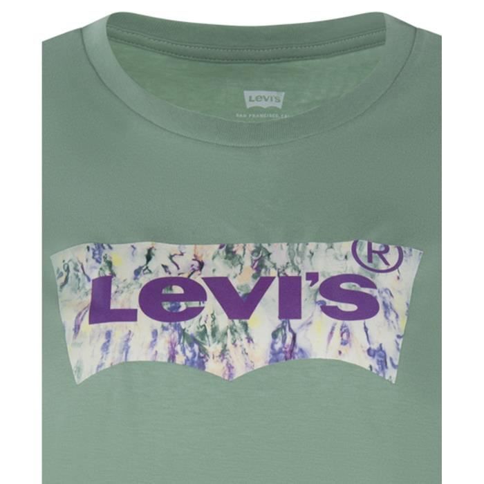 T shirt levis vert femme clearance