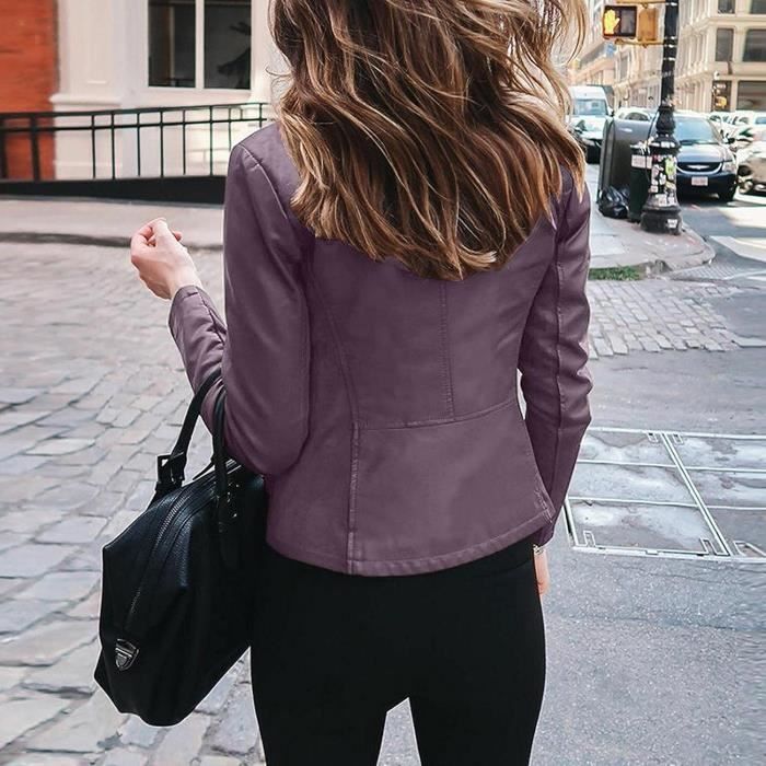 Manteau cuir vintage femme outlet