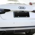 BEQ - 2pcs Insigne logo emblème badge calandre grilles avant 273mm + arrière 193mm noir brillant pour Audi A1 A3 A4 A5 A6 Logo Noir-3