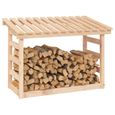 ABRI DE JARDIN - CHALET - Support pour bois de chauffage 108x64,5x78 cm Bois de pin - DIO7380739442153-3