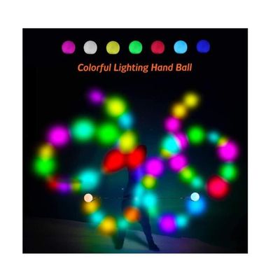 Balles De Jonglage Hojalis 2 Pcs LED Poi Balls,Poi LED s,Balle De Boule