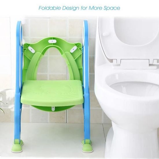 Shan Siege De Toilette Avec Echelle Marches Reducteur De Toilette Pour Bebes Anti Derapant Robuste Pliable Et Reglable Cdiscount Puericulture Eveil Bebe