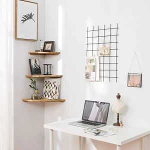 Hohopeti Lot De 2 Étagères D'Angle Murales En Verre Trempé – 2 Niveaux, Design Compact, Stable Et Élégant Pour Salle De Bain