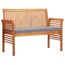 Banc De Jardin 2 Places Avec Coussin 120cm Bois D Acacia Massif Achat Vente Banc D Exterieur Banc De Jardin 2 Places Avec Cdiscount