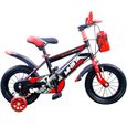 Vélo Motobike 16" pour enfant LIBERTE - Rouge - Freins avant et arriere a étrier - Pneus à air - 9.7 kg-0