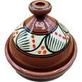 Décor ethnique Tajine Pot en terre Cuite Marocain Plat 35 cm 1801201007-0