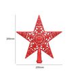 Boule de noel,Arbre de noël 2022 avec pendentif étoile, décoration pour la maison, idée cadeau - Type 14-red-0